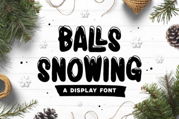 Balls Snowing: A Festive Display Font for Winter-Themed Web Design