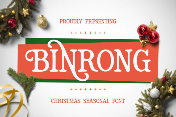 Binrong: A Vintage-Inspired Display Font for Crafters and Makers