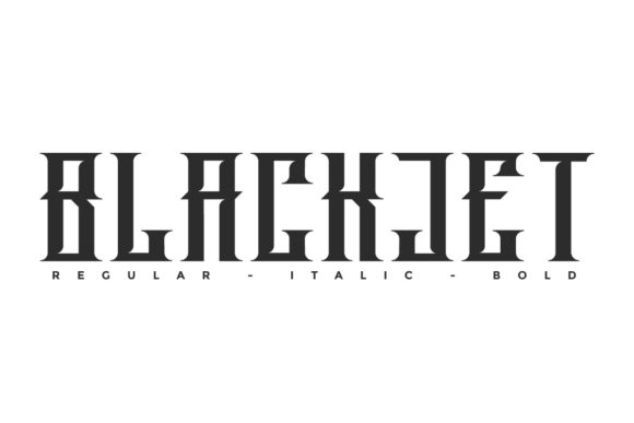 Blackjet: A Bold Display Font for Modern Branding Projects