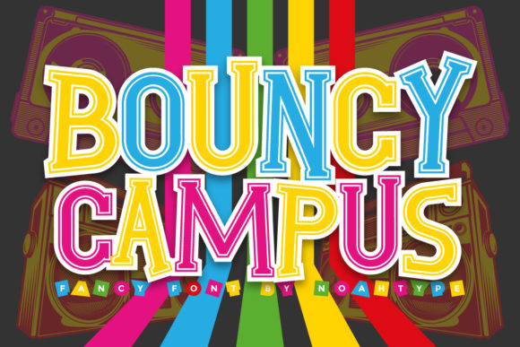Bouncy Campus: A Retro Display Font That Brings Joy to Handmade Designs