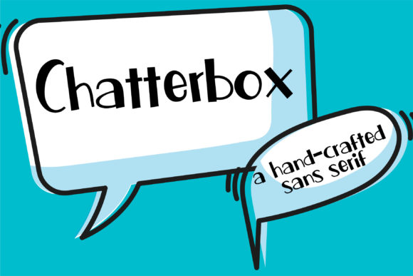 Chatterbox: A Dynamic Display Font for Small Business Branding