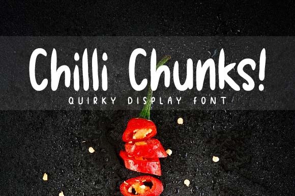 Chilli Chunks: A Bold Display Font for Modern Marketing Visuals