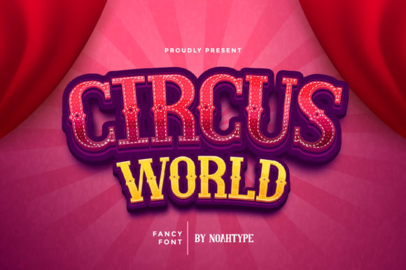 Circus World: A Western-Inspired Display Font for Crafters and Makers