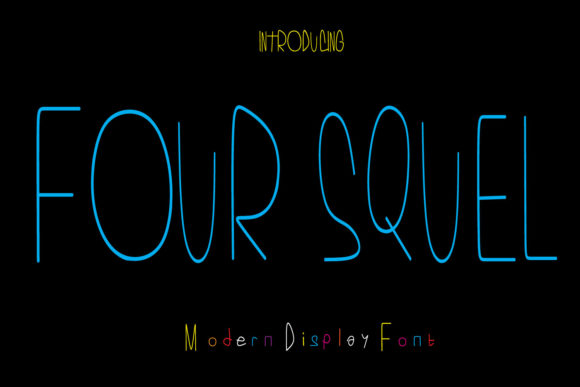 Four Squel: A Clean Display Font That Elevates Your Business Branding