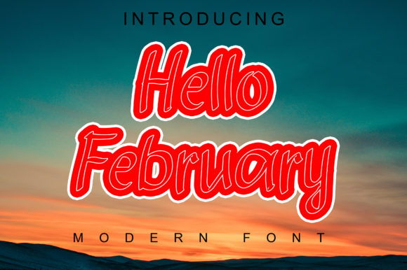 Hello February: A Fresh Display Font for Handmade Creators