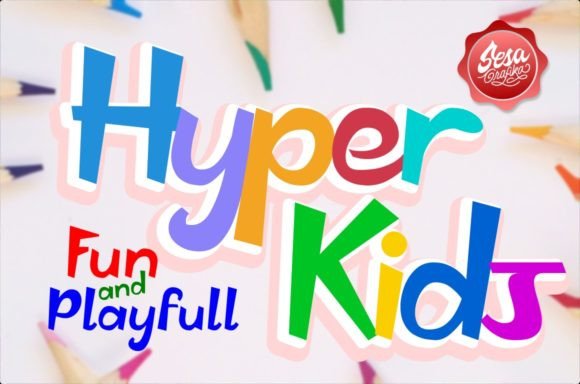 Hyper Kids Font: A Bold Display Typeface for Small Business Branding