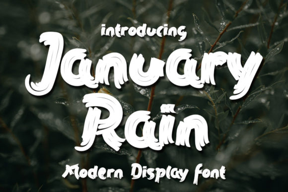 January Rain: A Bold Display Font That Elevates Small Business Branding
