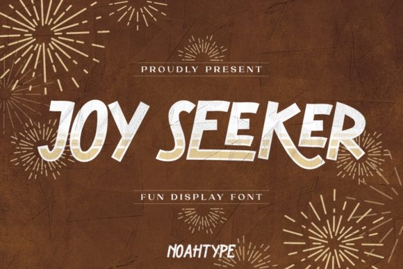 Joy Seeker: A Lively Typeface for Editorial Charm