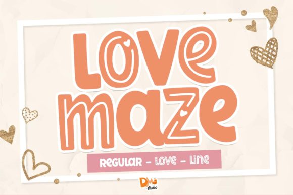 Love Maze: A Romantic Display Font for Handmade Labels, Invitations, and More