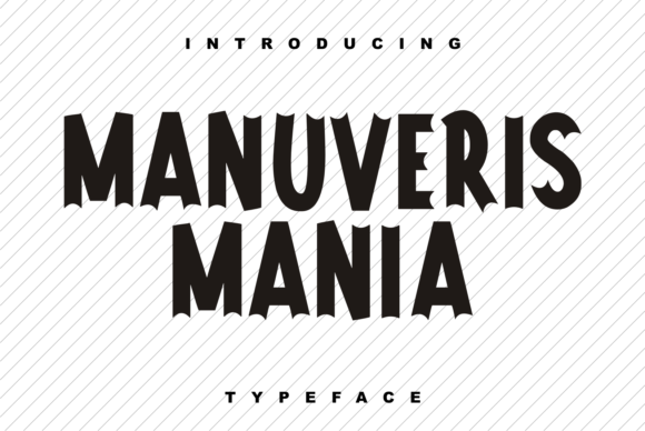 Manuveris Mania: A Bold Display Font for Modern Web Design and Digital Branding