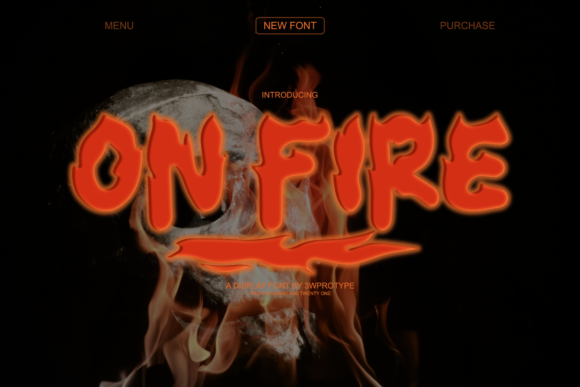 On Fire: A Bold Display Font for Editorial Impact