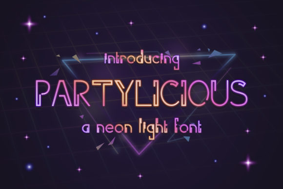 Partilicious: A Futuristic Display Font for Modern Web Design Projects