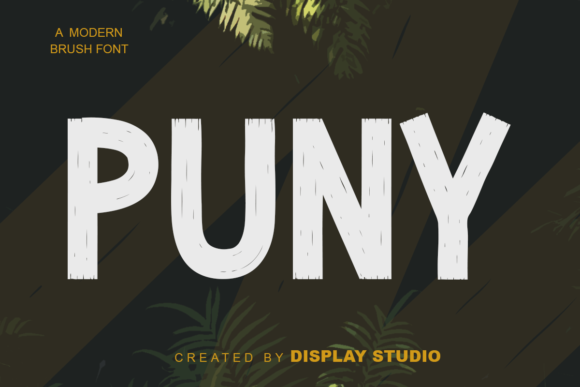Puny: A Bold and Organic Display Font for Modern Branding Projects