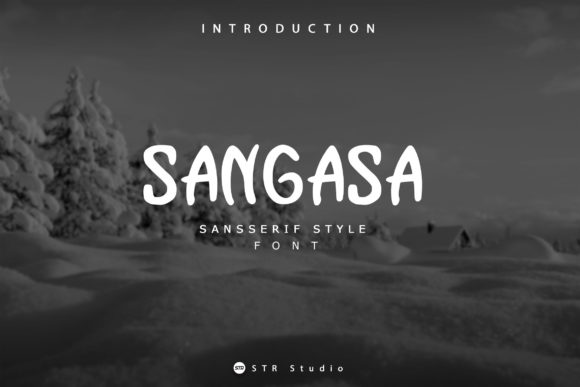 Sangasa: A Playful Display Font for Modern Editorial Design