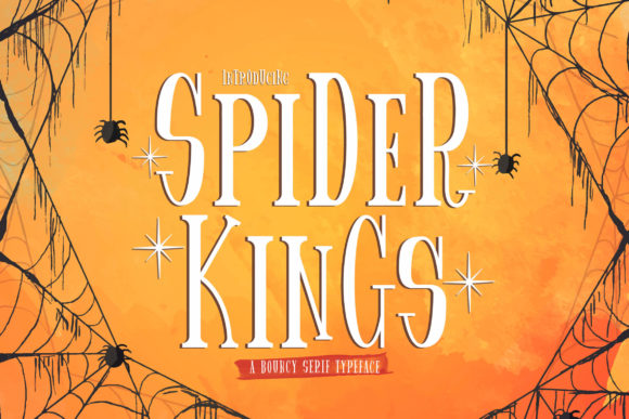 Spider King: The Playful Display Font Every Crafter Needs for Labels, Invitations & More