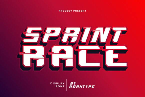 Sprint Race Font: Speedy Style for Handmade Labels, Invitations & More