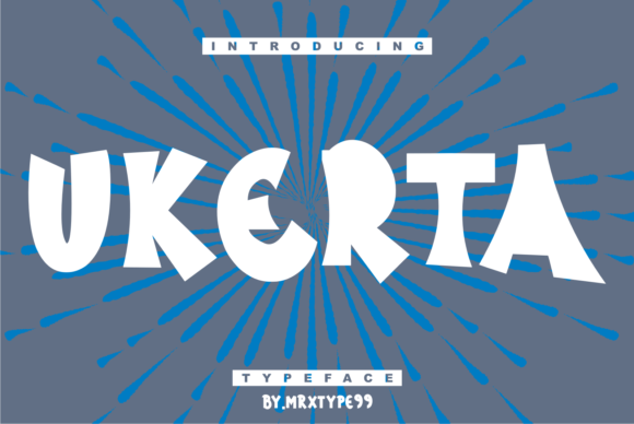 Ukerta: A Bold Display Font for Modern Editorial Design