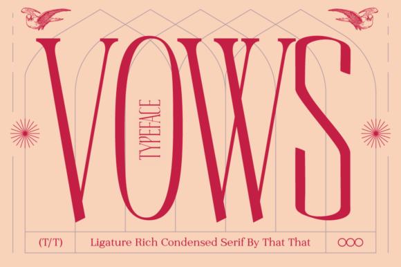 Vows: A Condensed Display Font That Elevates Digital Design