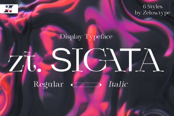 Zt Sigata: A Unique Display Font That Blends Serif and Sans Serif with Style